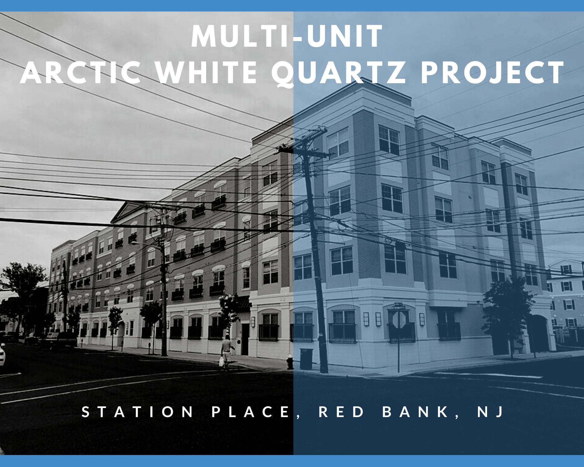 Arctic White Quartz Installation at Aqua Kitchen