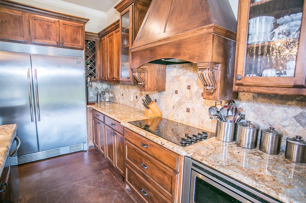 Typhoon Bordeaux Granite – Nature’s Piece of Art in a Kitchen