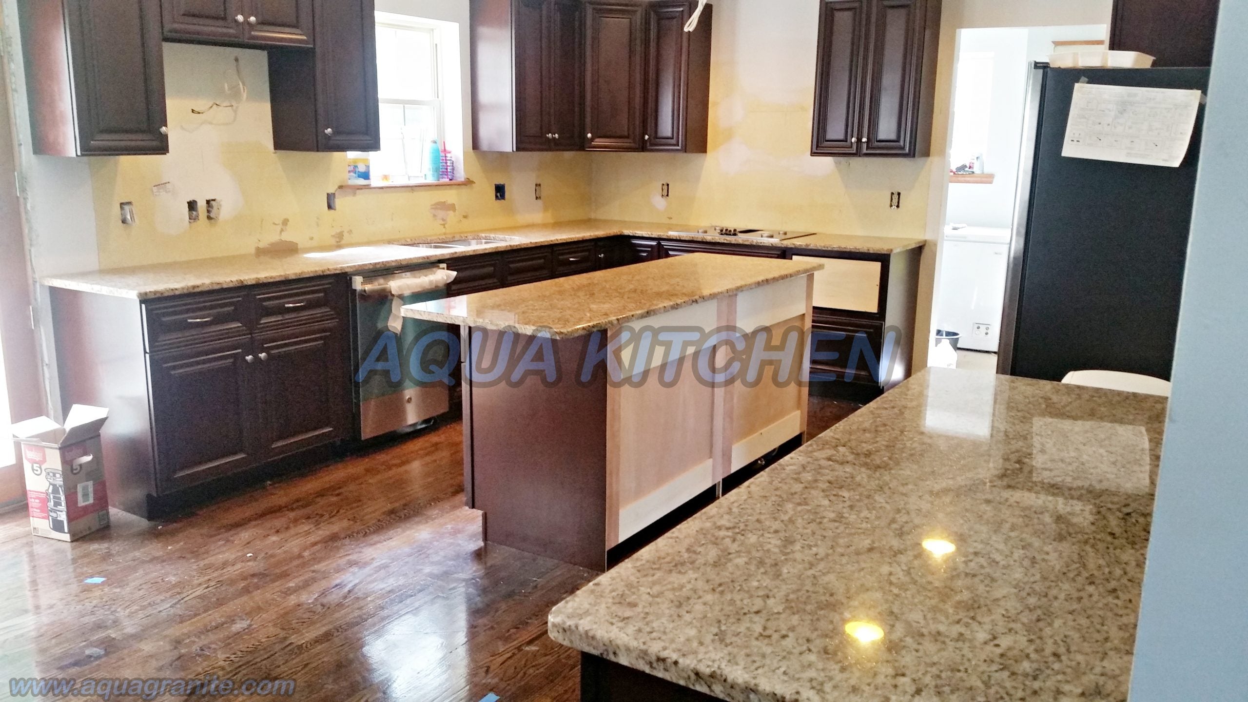 |Giallo Ornamental Granite Countertop Installation in Saylorgsburg, PA|Giallo Ornamental Granite Countertop Installation in Saylorgsburg, PA