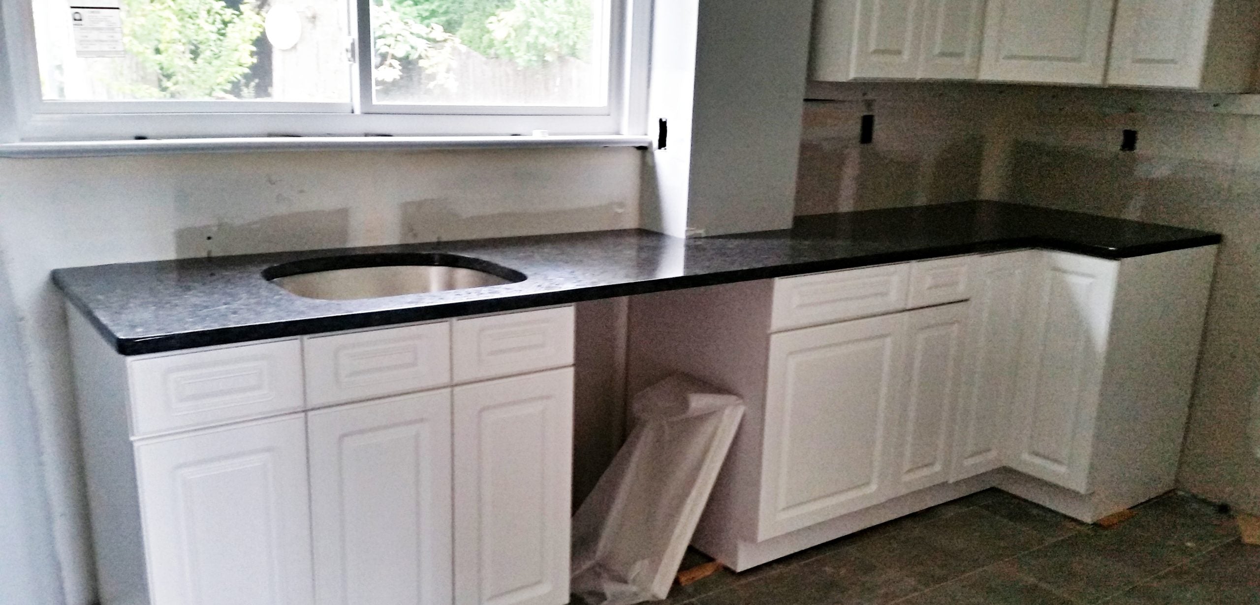 ||Steel Gray Granite Countertop Granite Countertop Installation in Woodridge, NJ|Steel Gray Granite Countertop Granite Countertop Installation in Woodridge, NJ