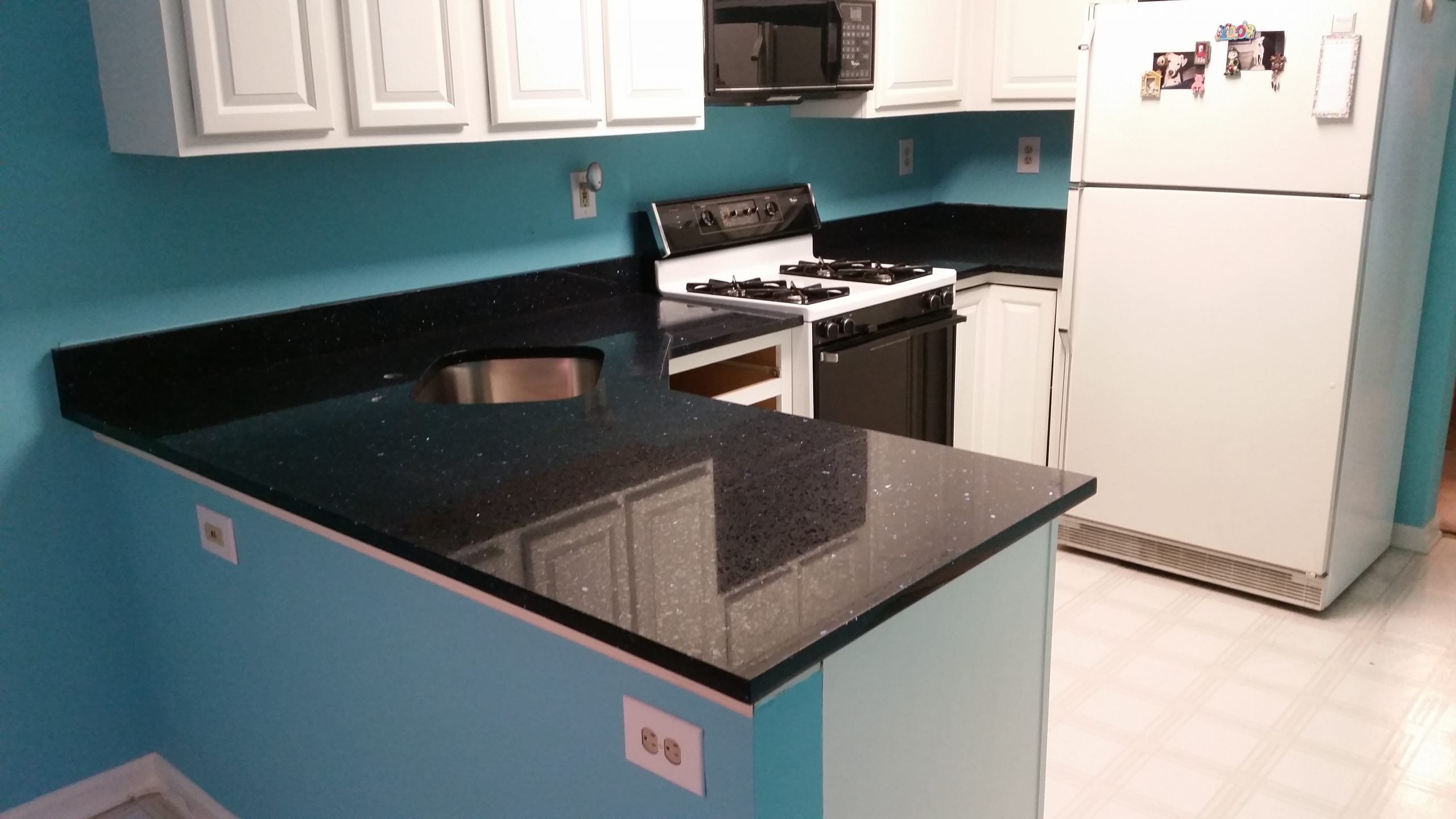 ||Shining Blue Quartz Countertops|Shining Blue Quartz Countertops Installation in Towaco NJ|Blue Quartz Counterop Kitchen Design by ZEO Interiors|Luxury Blue Quartz Countertops|Shinning Blue Quartz Countertops Installation in Towaco NJ