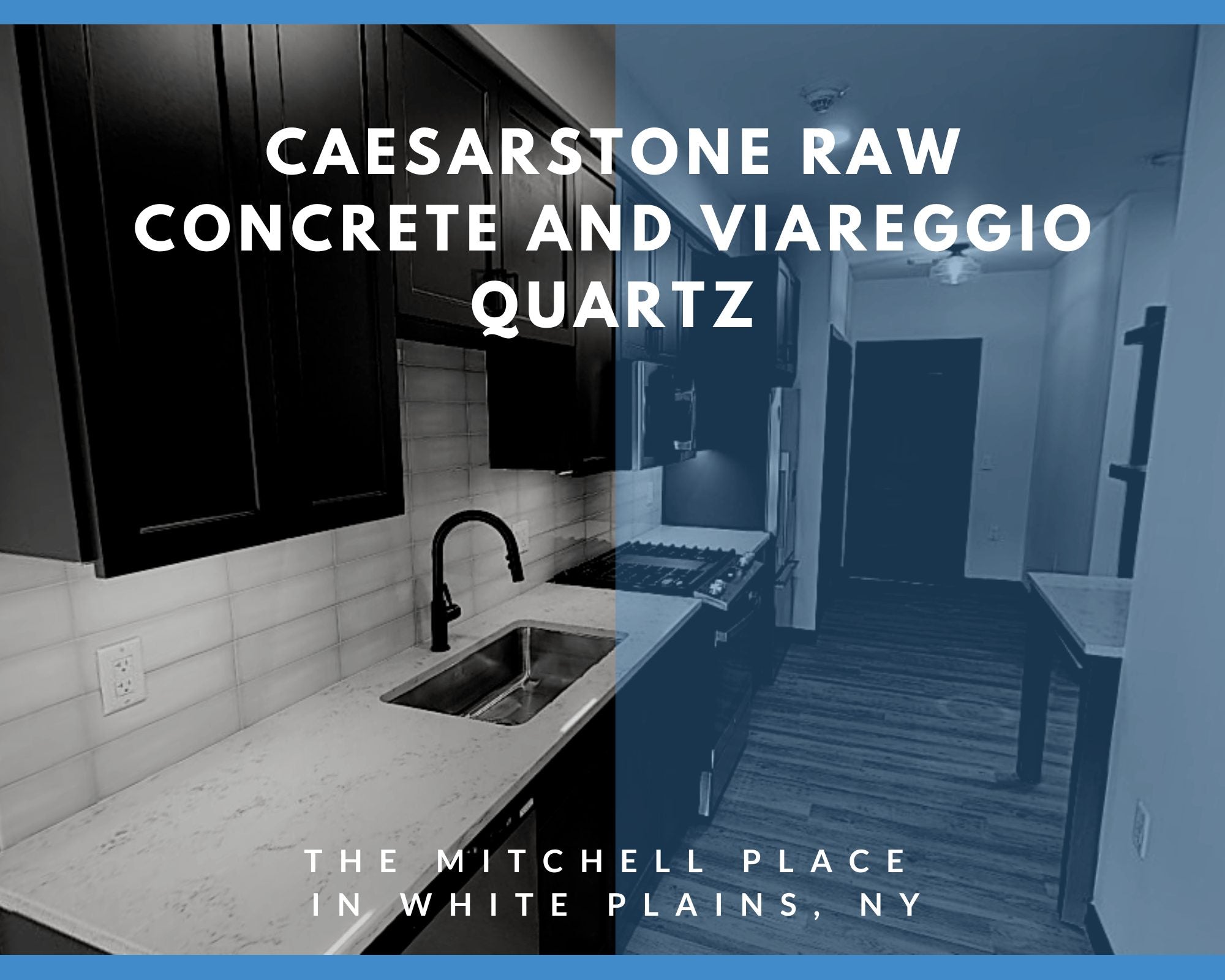 Caesarstone Raw Concrete and Viareggio Quartz at Aqua Kitchen