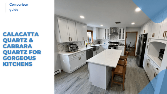 Calacatta Quartz and Carrara Quartz for 2025 Kitchens
