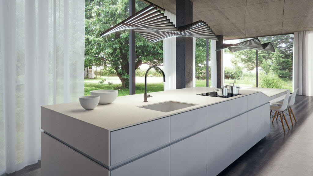 4001 Fresh Concrete by Caesarstone available at Aqua Kitchen