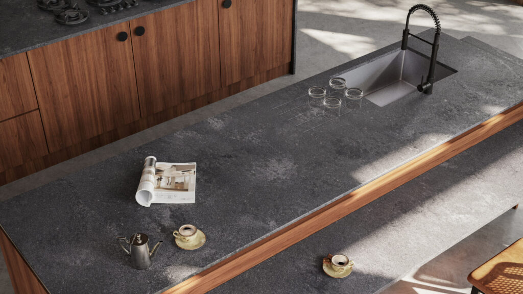 4033 Rugged Concrete by Caesarstone available at Aqua Kitchen