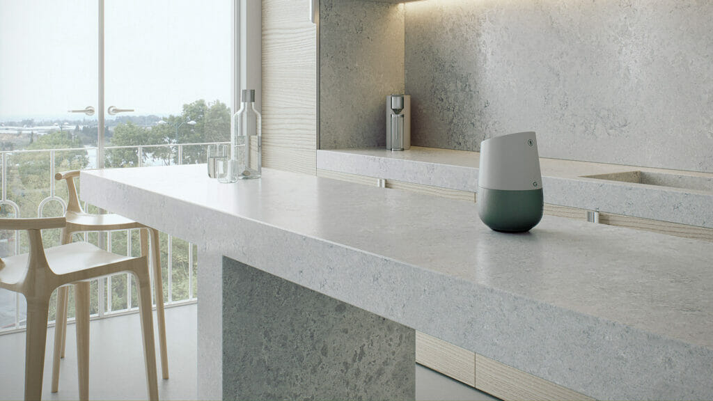 4044 Airy Concrete by Caesarstone available at Aqua Kitchen