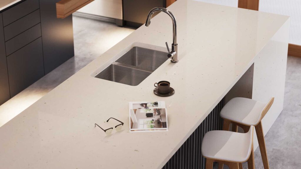 4141 Misty Carrera by Caesarstone available at Aqua Kitchen