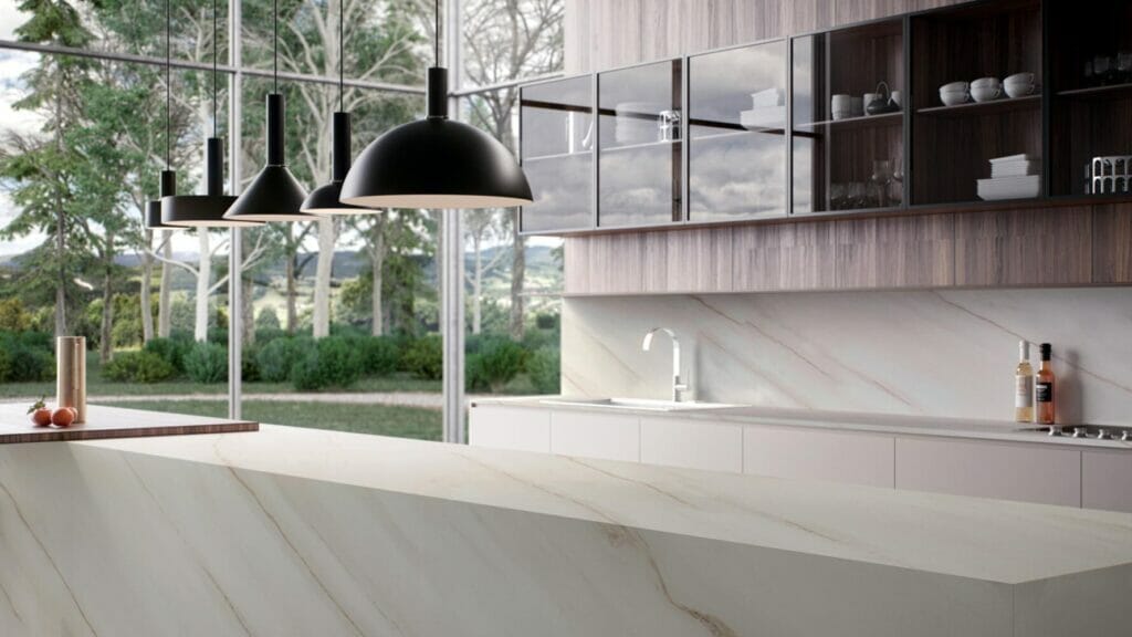 502 Sleet by Caesarstone available at Aqua Kitchen
