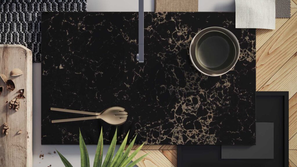 5100 Vanilla Noir by Caesarstone available at Aqua Kitchen