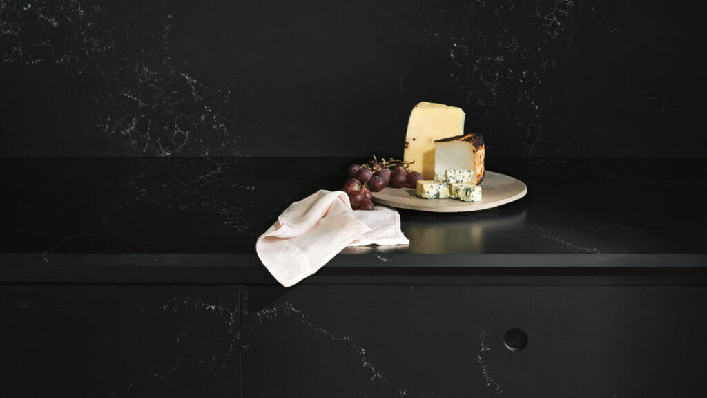 5101 Empira Black by Caesarstone available at Aqua Kitchen