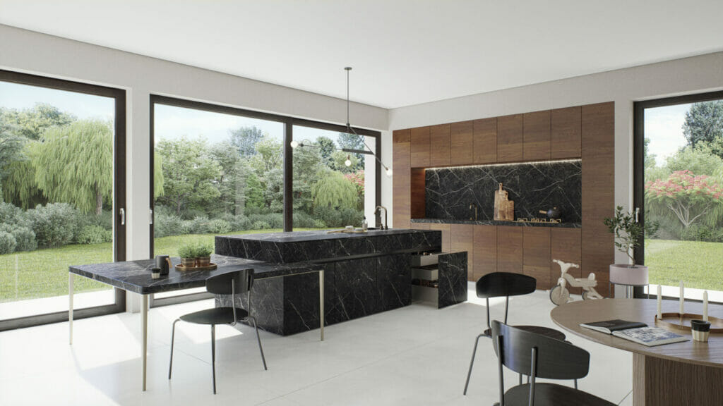 511 Smokestone by Caesarstone available at Aqua Kitchen