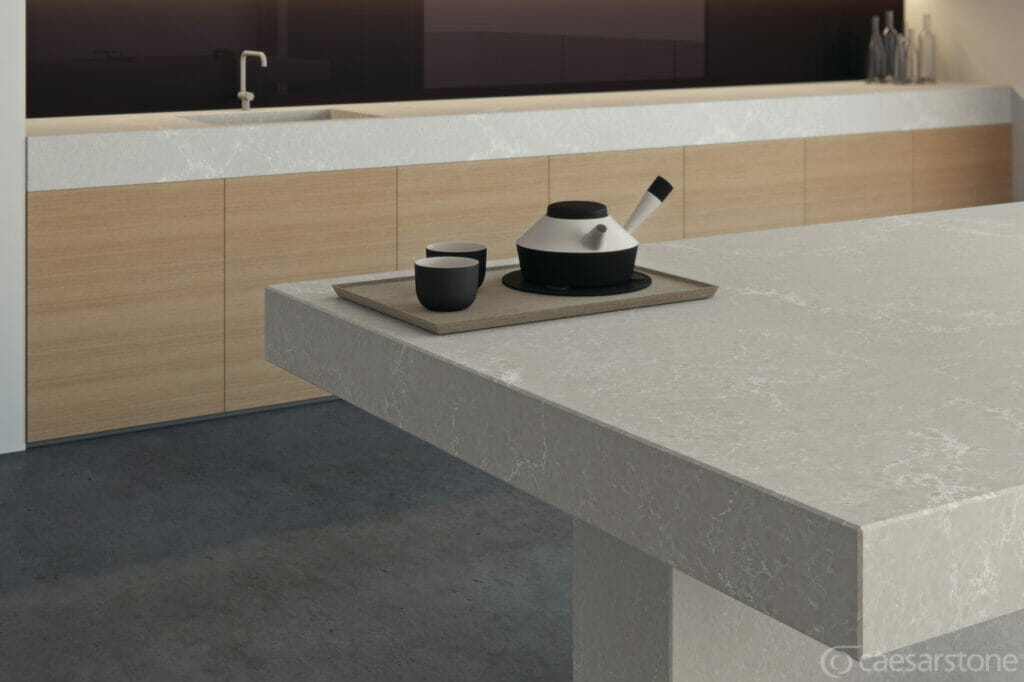 5110 Alpine Mist by Caesarstone available at Aqua Kitchen