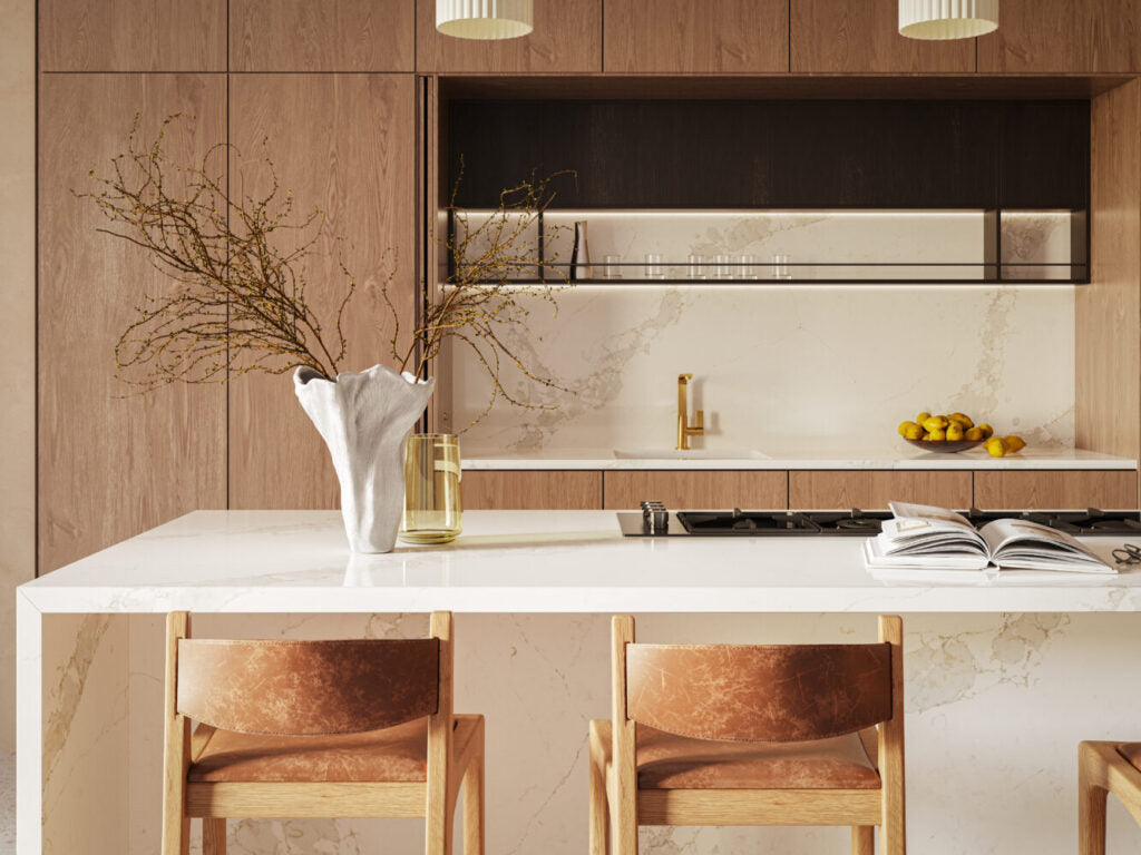 5116 Calacatta Nectar by Caesarstone available at Aqua Kitchen