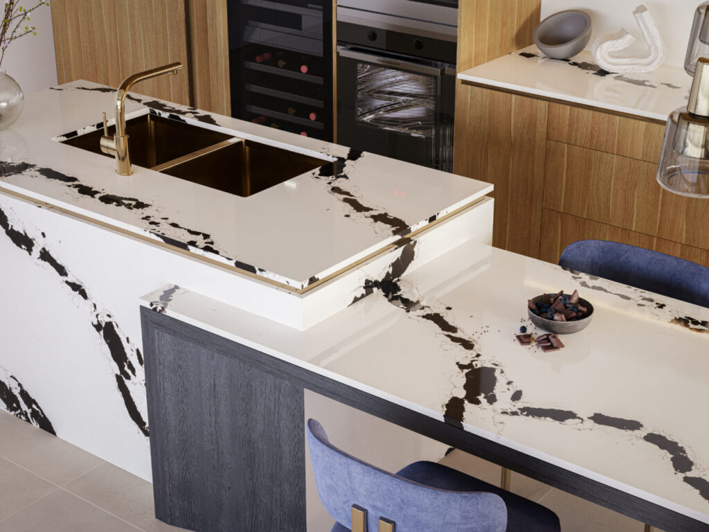 5118 Calacatta Scoria by Caesarstone available at Aqua Kitchen