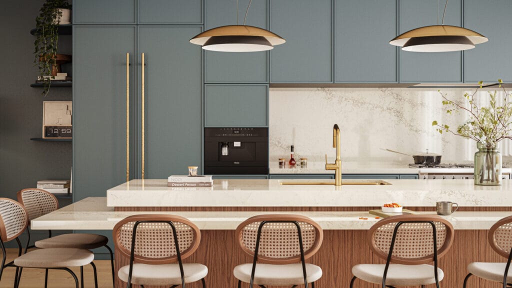 5132 Celestial Sky by Caesarstone available at Aqua Kitchen