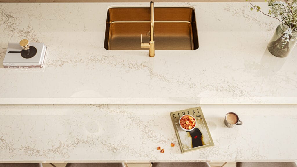 5132 Celestial Sky by Caesarstone available at Aqua Kitchen