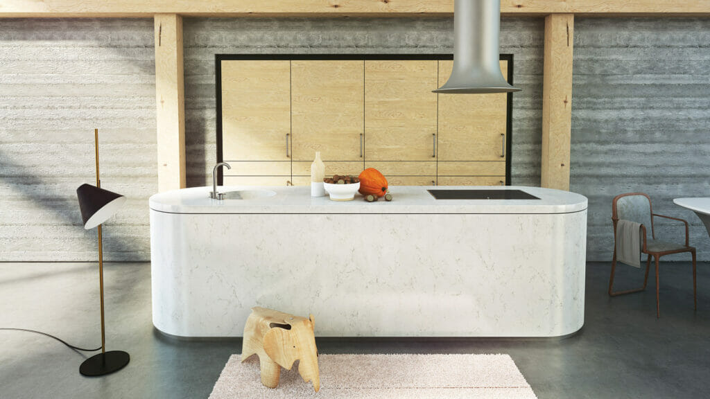 5141 Frosty Carrina by Caesarstone available at Aqua Kitchen