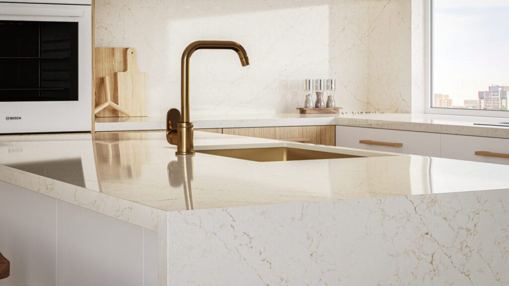 5144 Rossa Nova by Caesarstone available at Aqua Kitchen