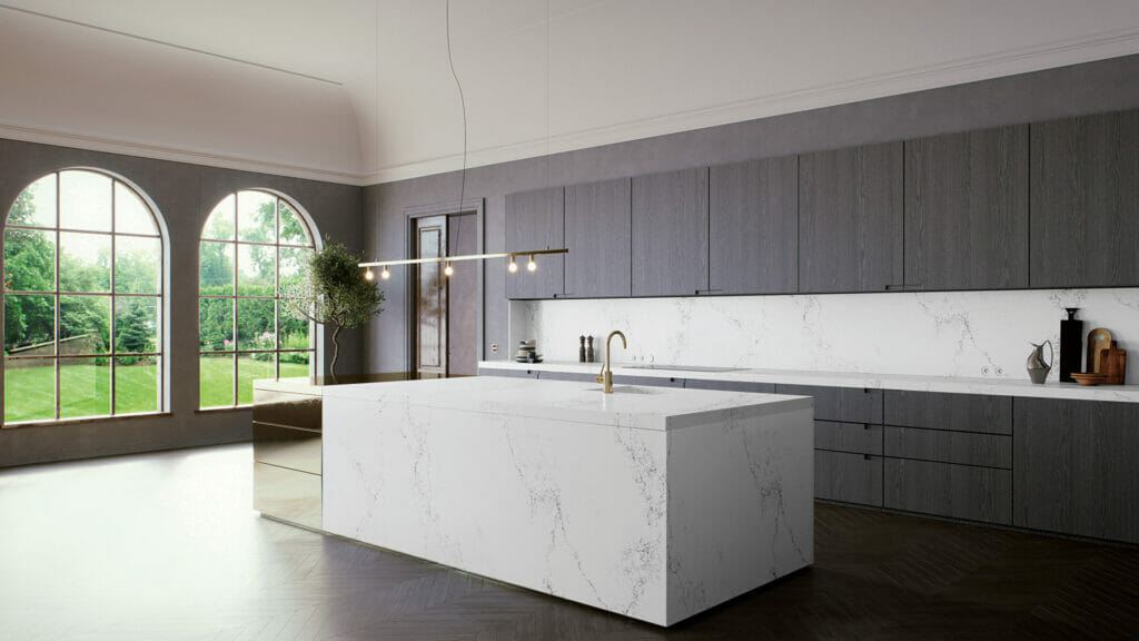 5151 Empira White by Caesarstone available at Aqua Kitchen