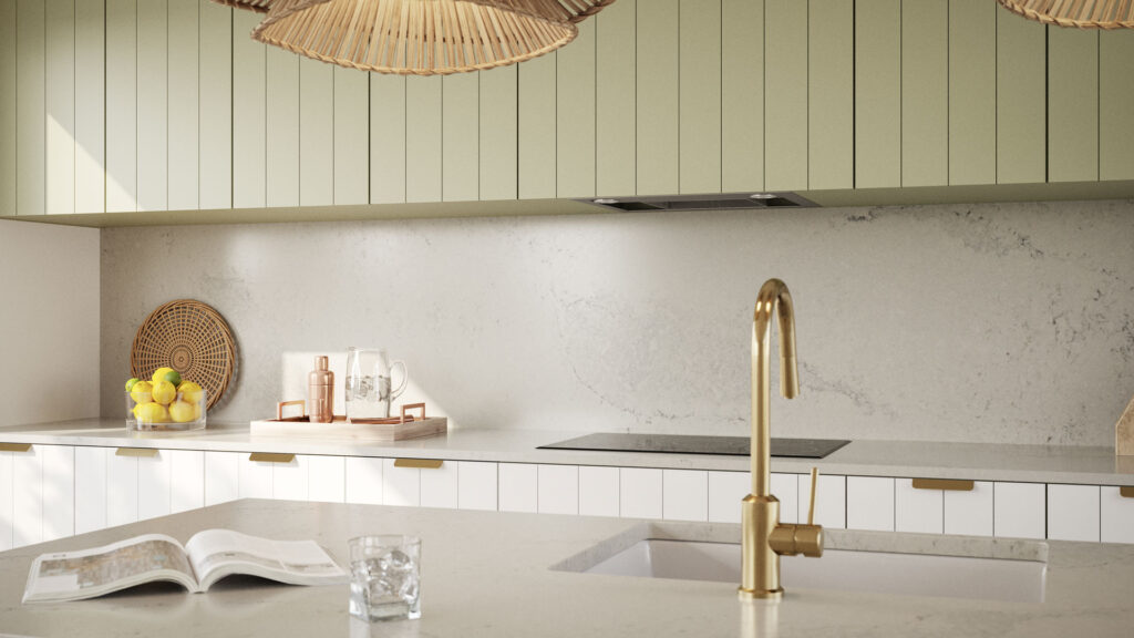 5211 Noble Grey by Caesarstone available at Aqua Kitchen