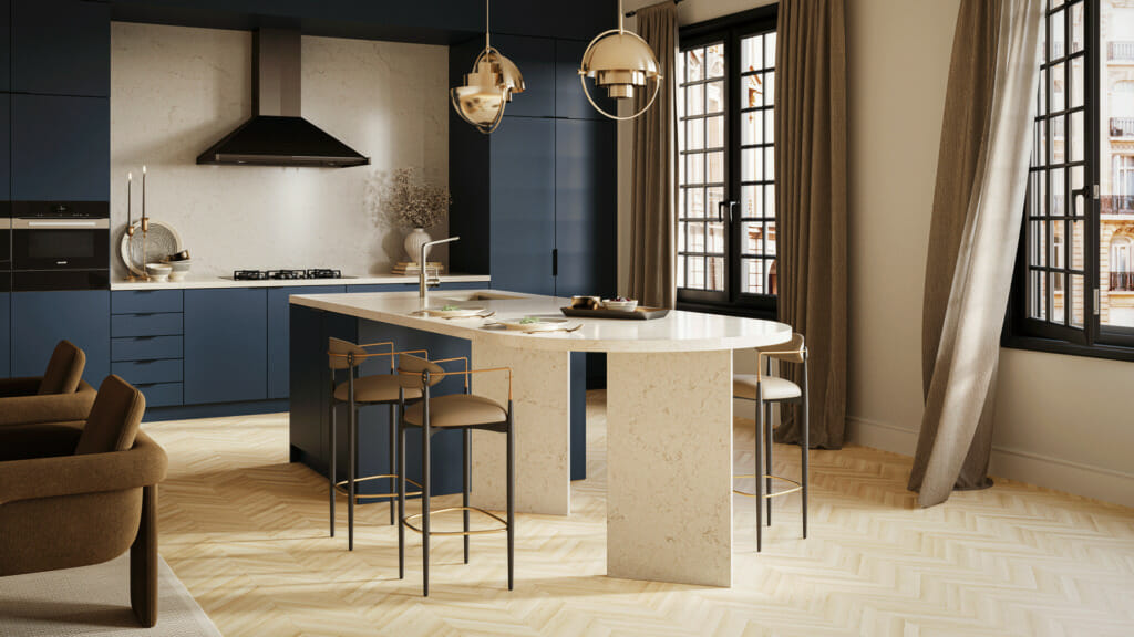 5212 Taj Royale by Caesarstone available at Aqua Kitchen