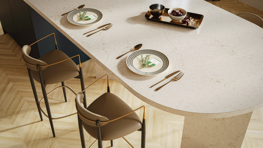 5212 Taj Royale by Caesarstone available at Aqua Kitchen