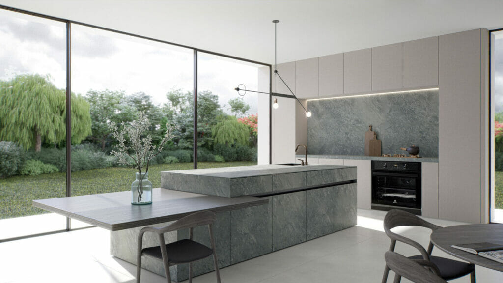 533 Silverdrop by Caesarstone available at Aqua Kitchen