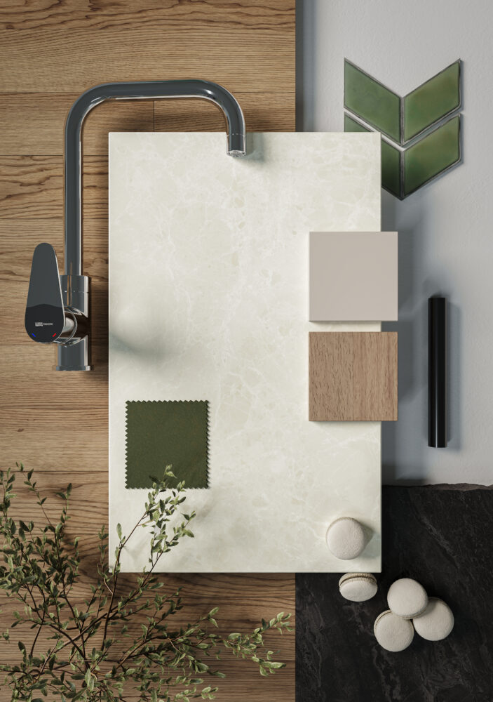 581 Lucillia by Caesarstone available at Aqua Kitchen