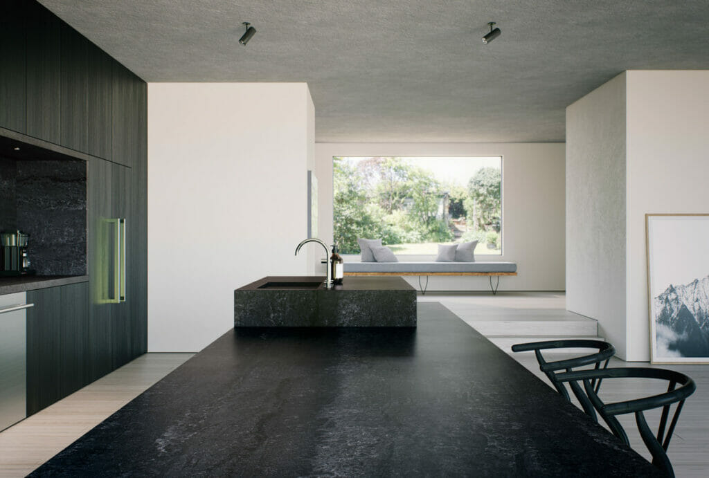 5810 Black Tempal by Caesarstone available at Aqua Kitchen