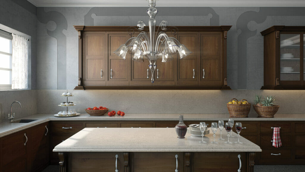 6131 Bianco Drift by Caesarstone available at Aqua Kitchen