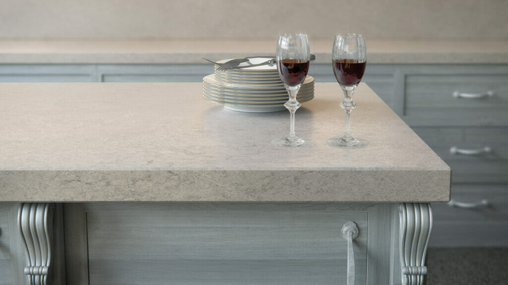 6131 Bianco Drift by Caesarstone available at Aqua Kitchen