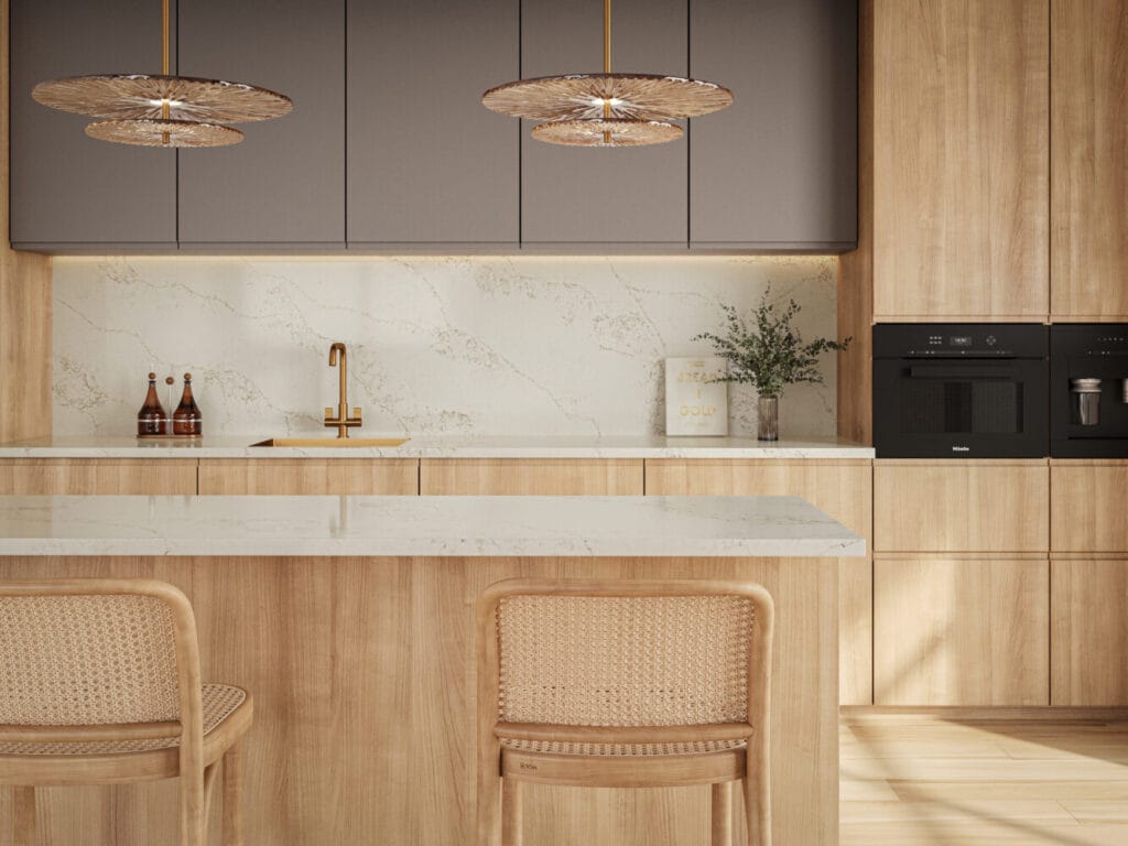 7524 Golden Sky by Caesarstone available at Aqua Kitchen