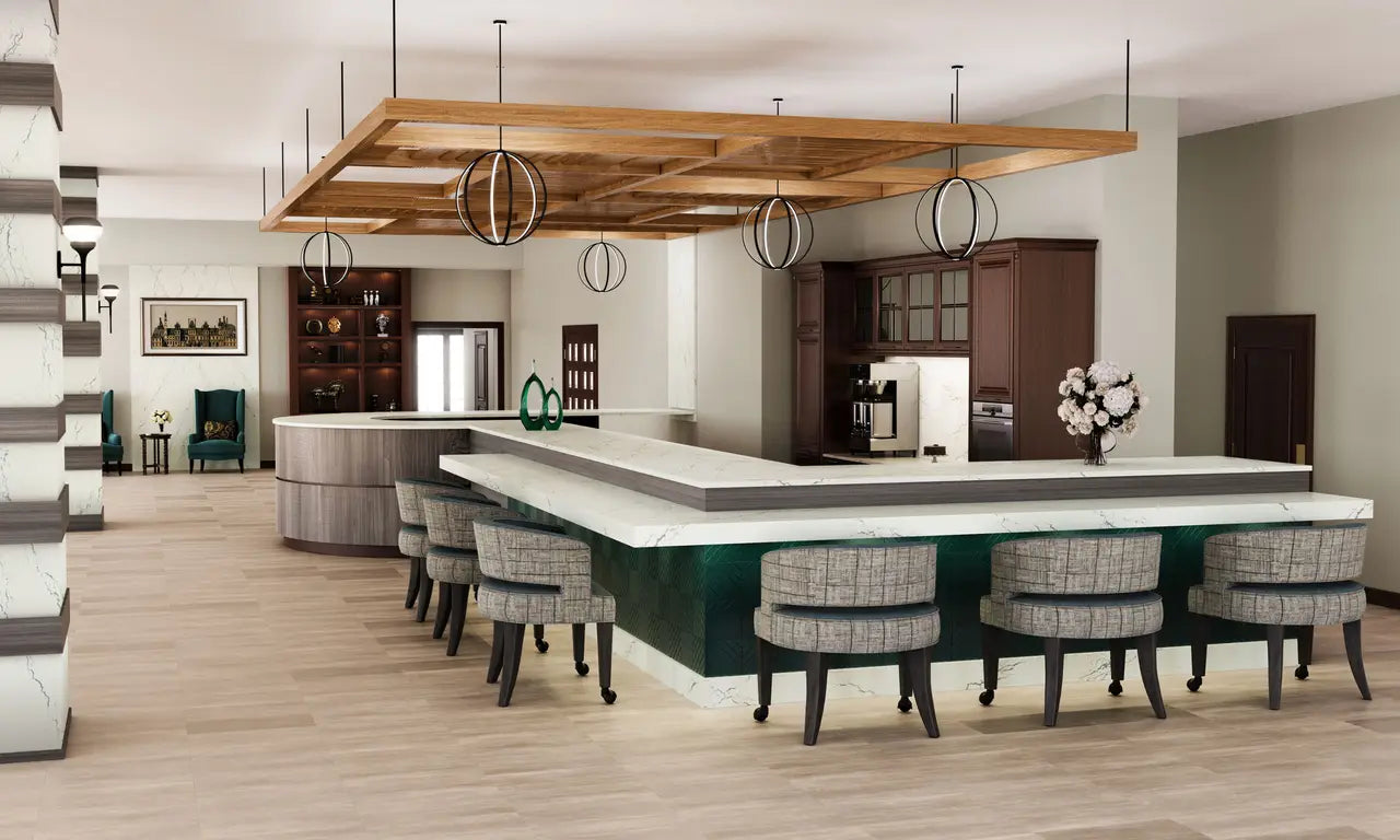 Abbey™ Quartz Sample by Cambria available at Aqua Kitchen