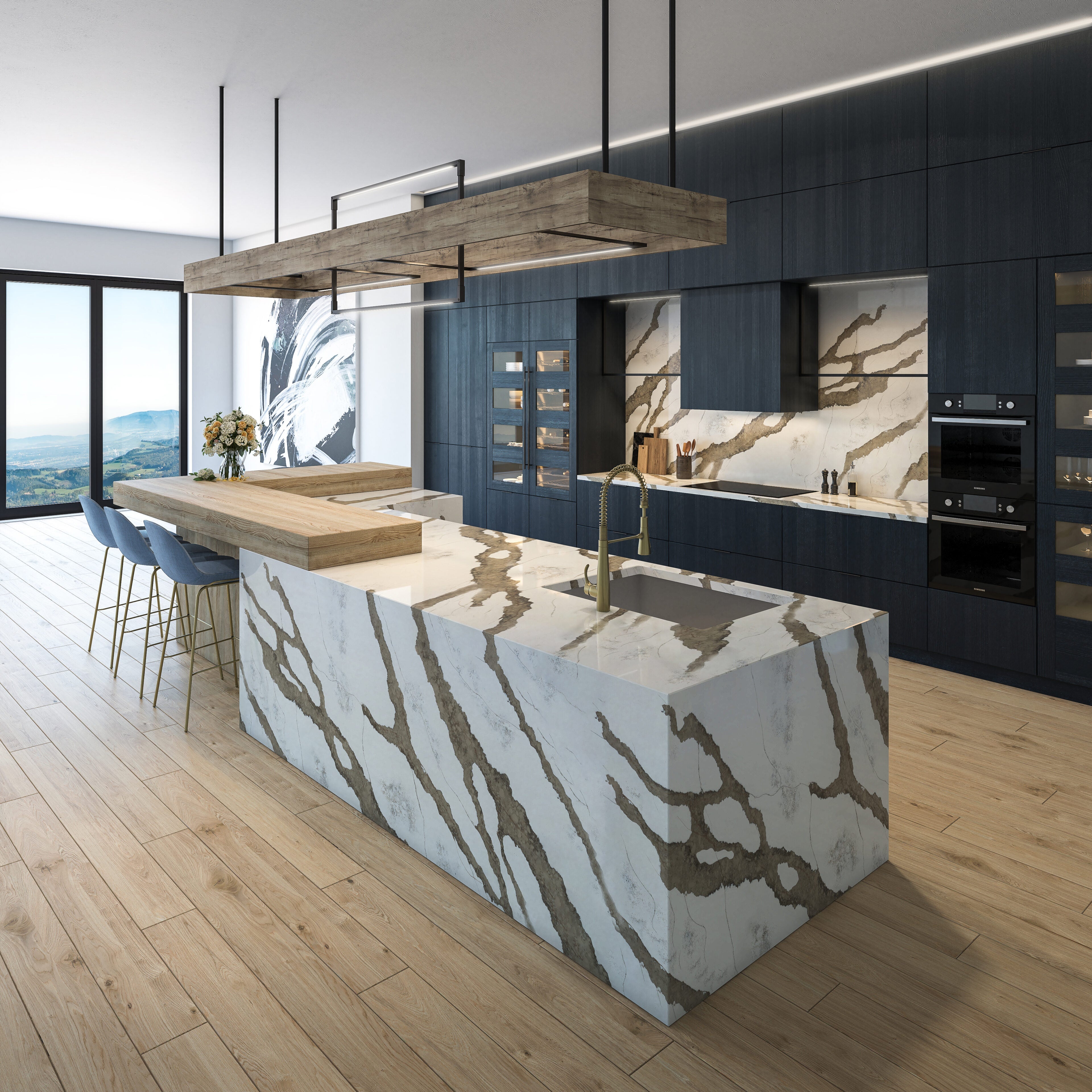 Atlas Ember® by Pental Quartz available at Aqua Kitchen