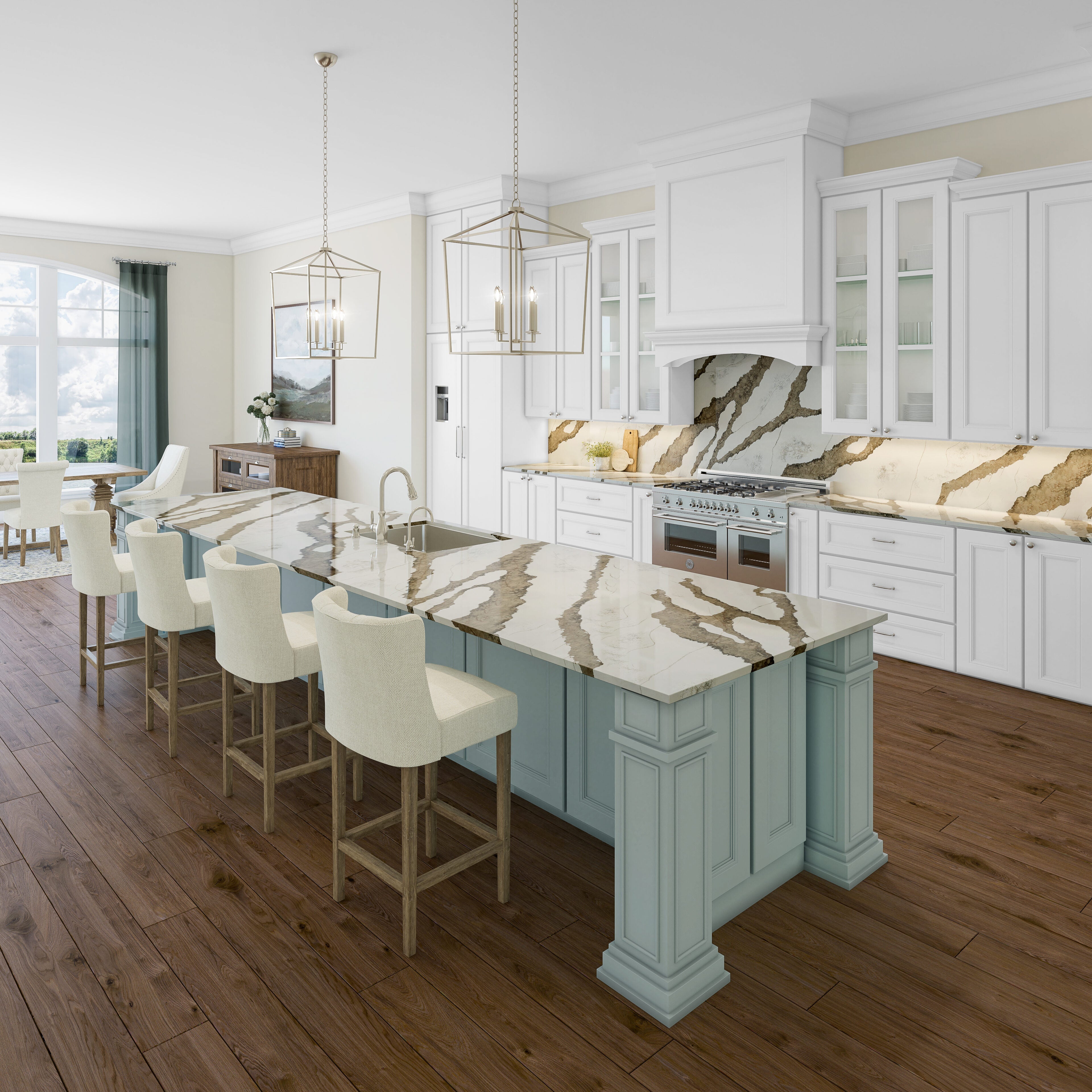 Atlas Ember® by Pental Quartz available at Aqua Kitchen