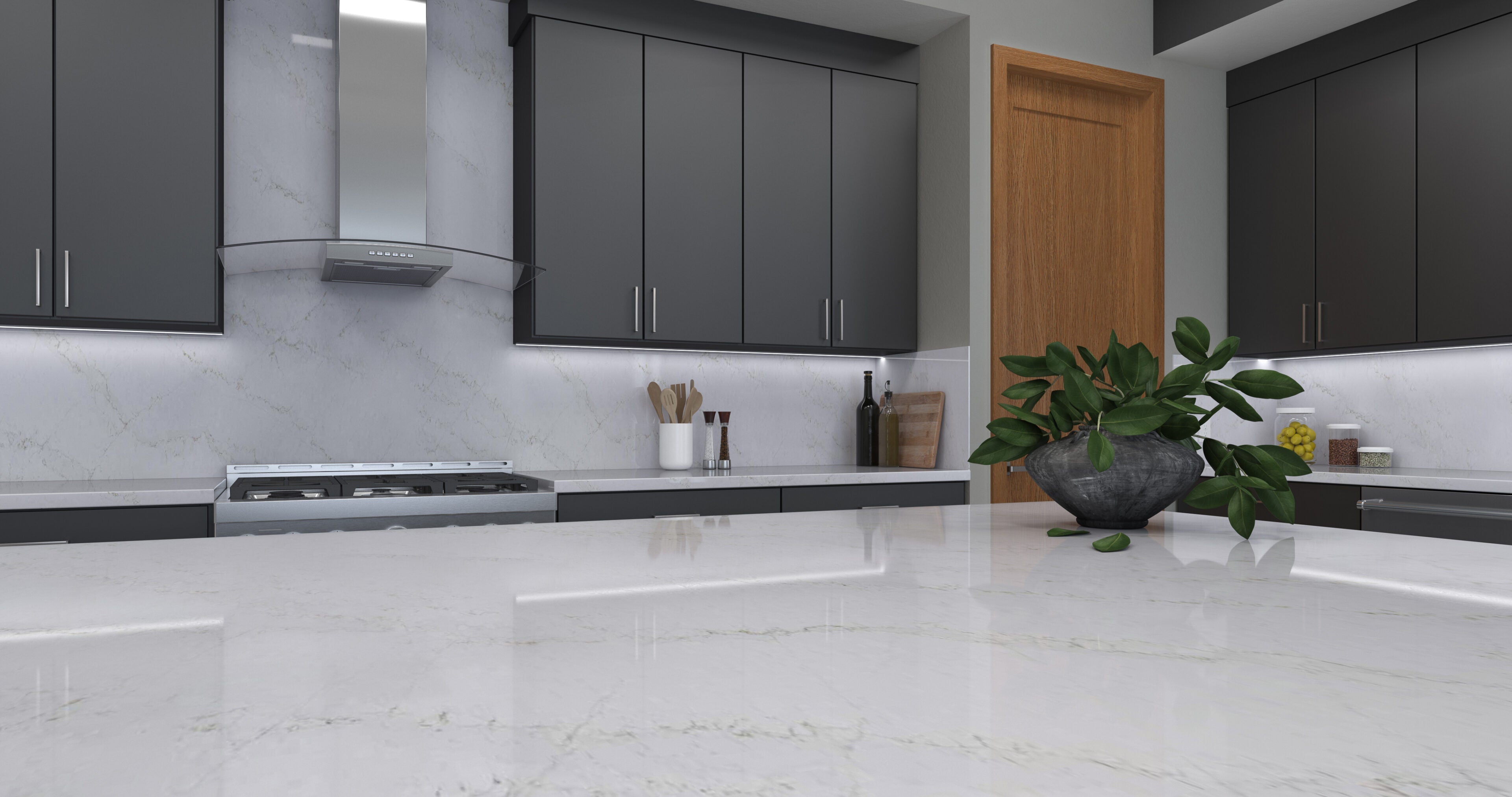Atmos Gold by Pental Quartz available at Aqua Kitchen