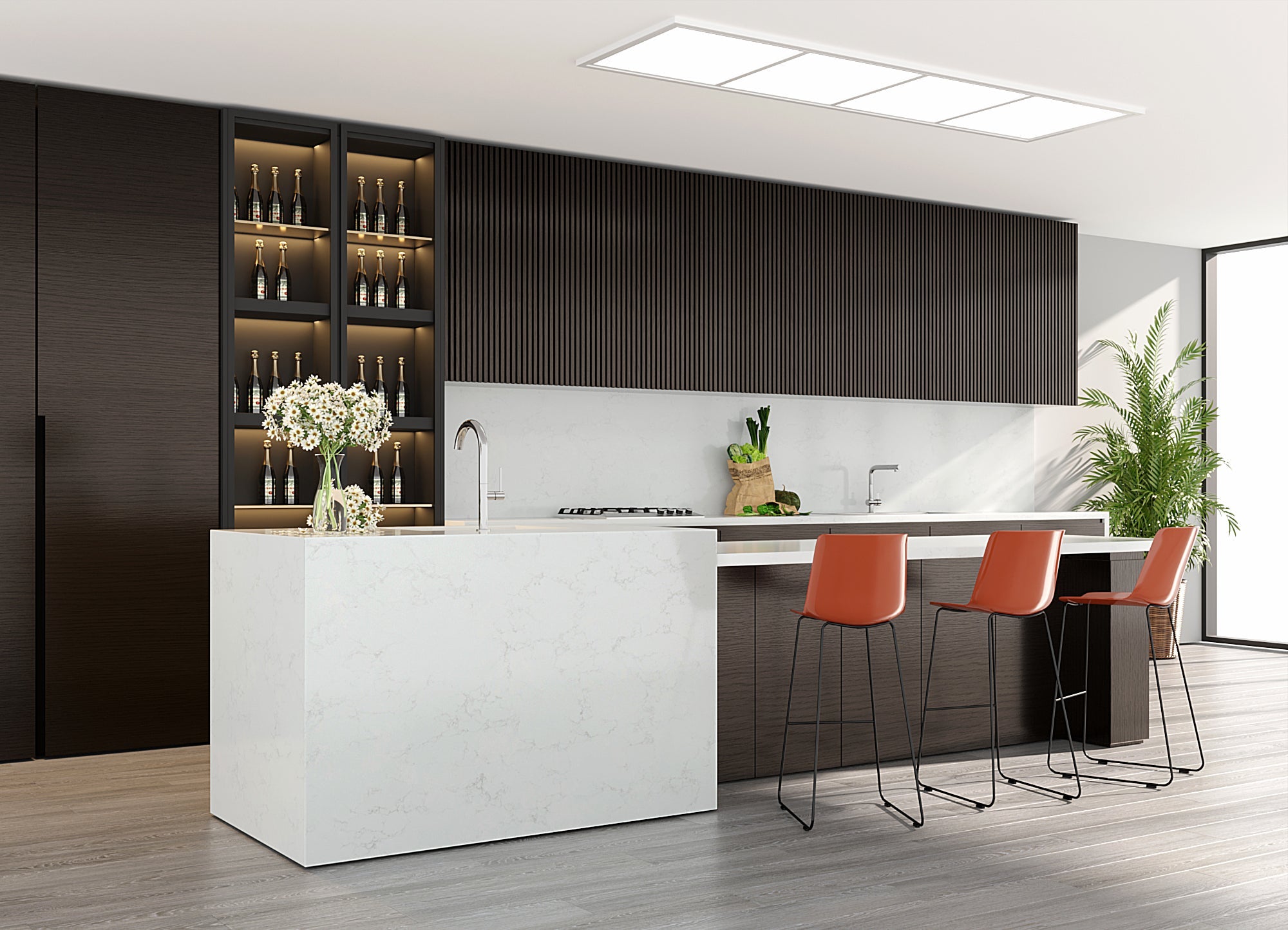 Aura by Pental Quartz available at Aqua Kitchen