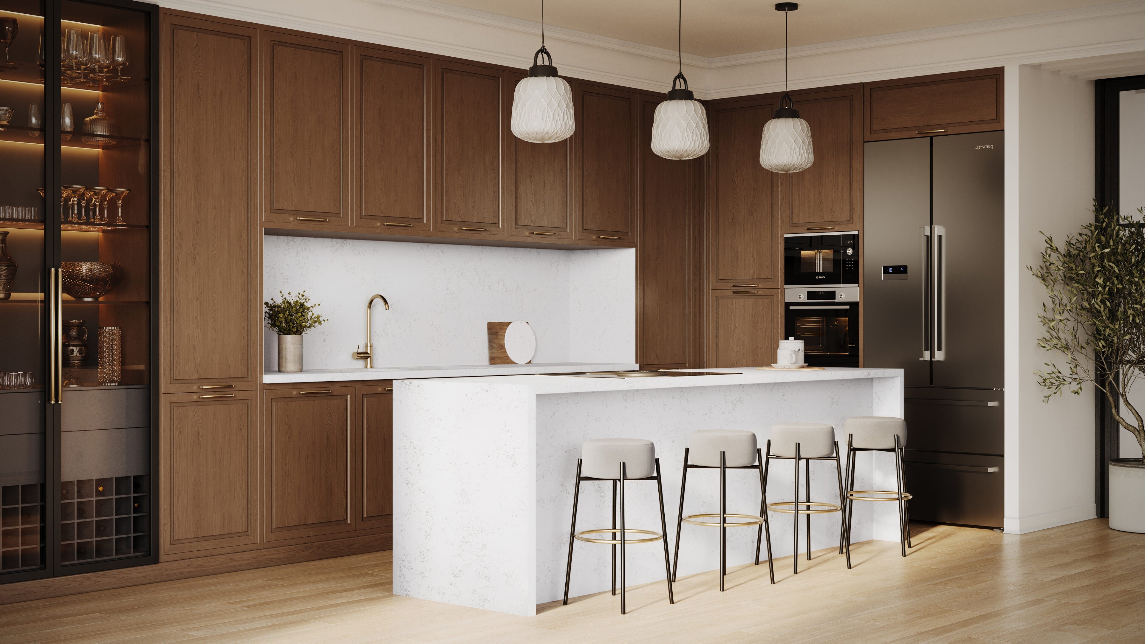 Aura by Pental Quartz available at Aqua Kitchen