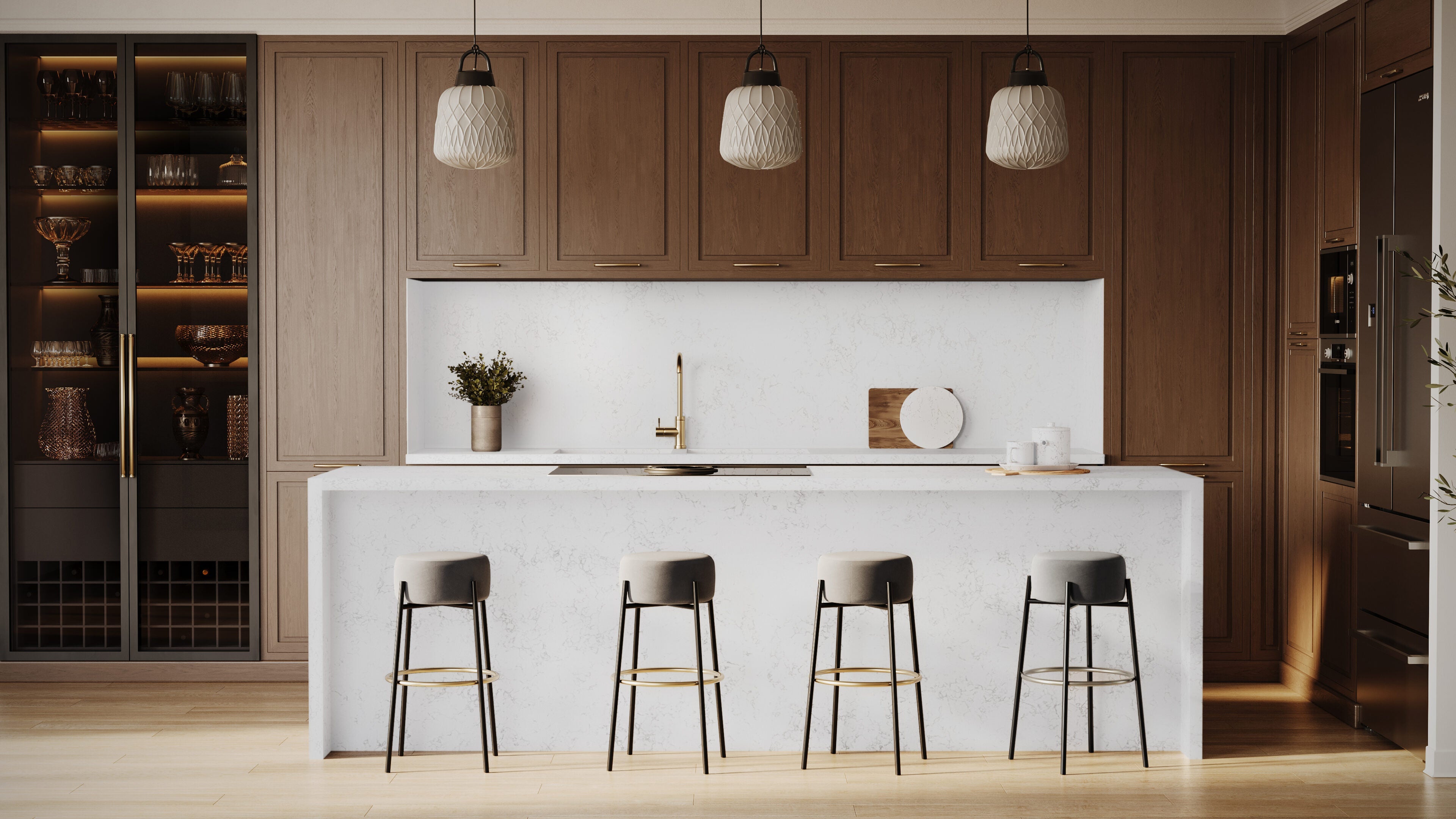 Aura by Pental Quartz available at Aqua Kitchen