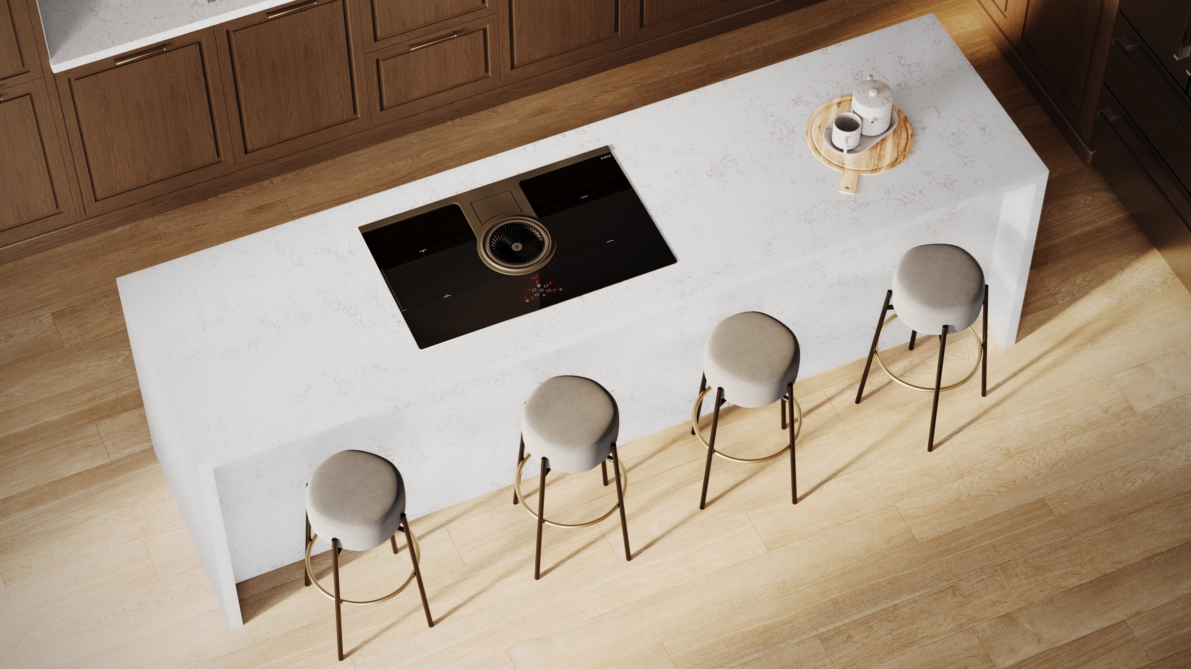 Aura by Pental Quartz available at Aqua Kitchen