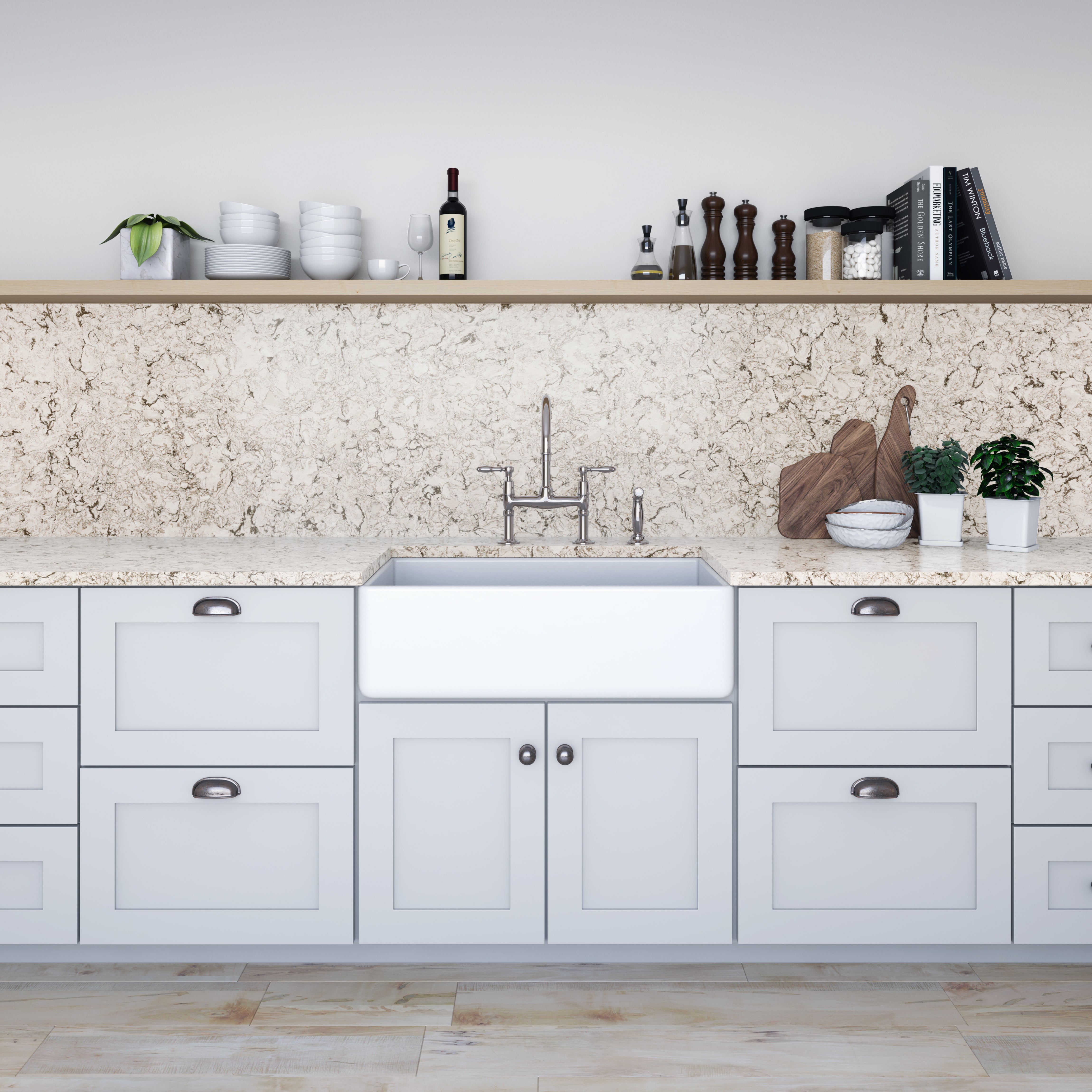 Axbridge™ Quartz Sample by Cambria available at Aqua Kitchen
