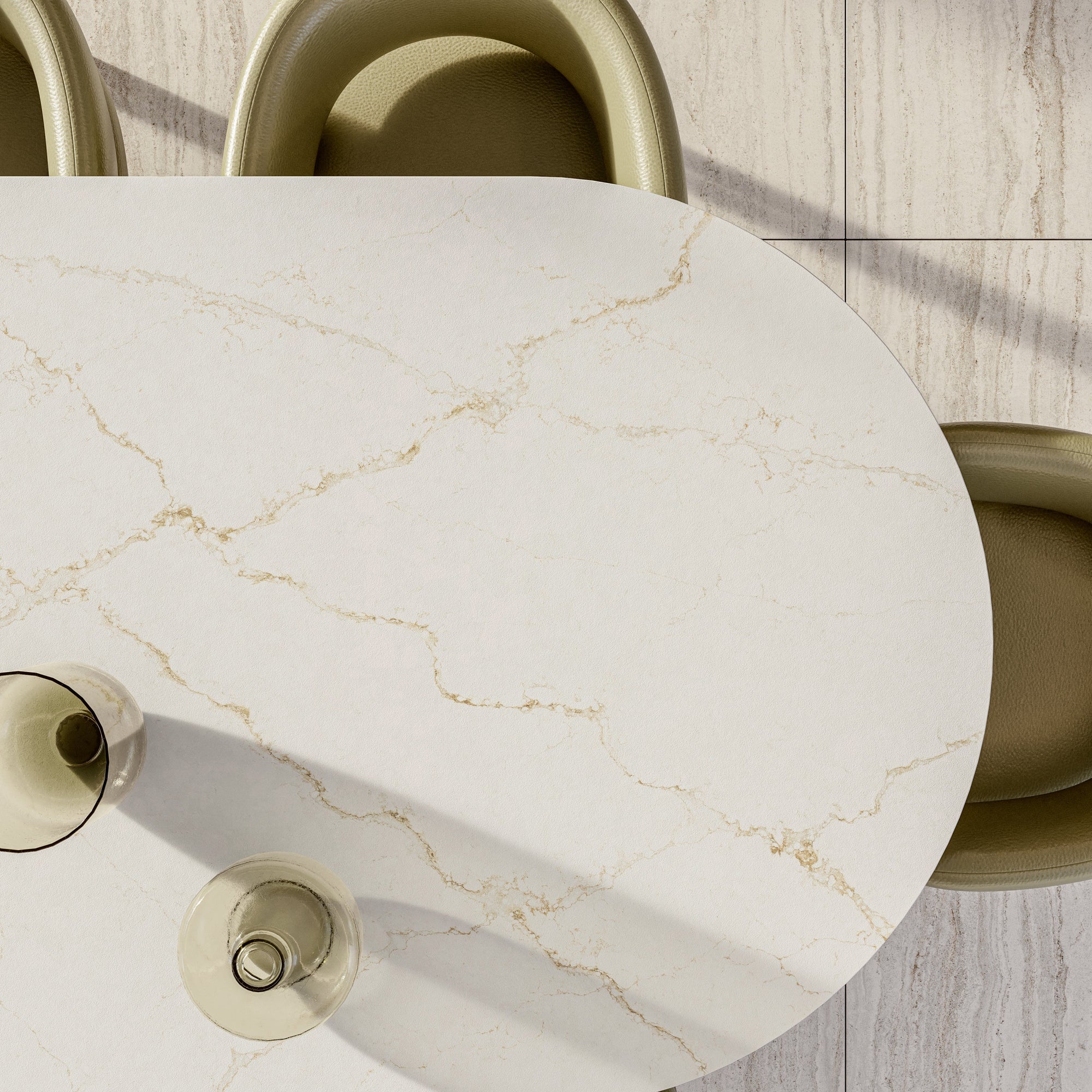 Blanc Élysée by Silestone available at Aqua Kitchen