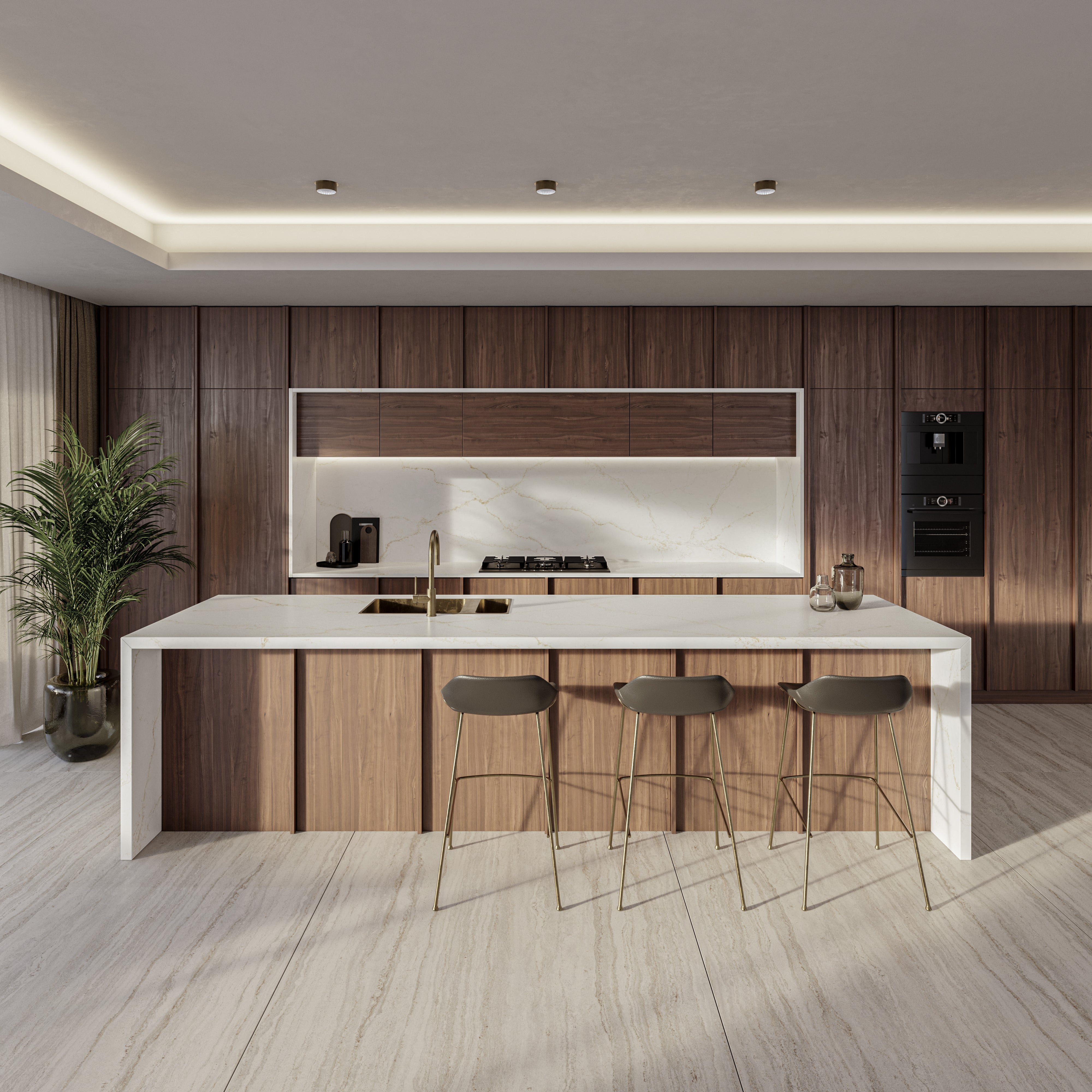 Blanc Élysée by Silestone available at Aqua Kitchen