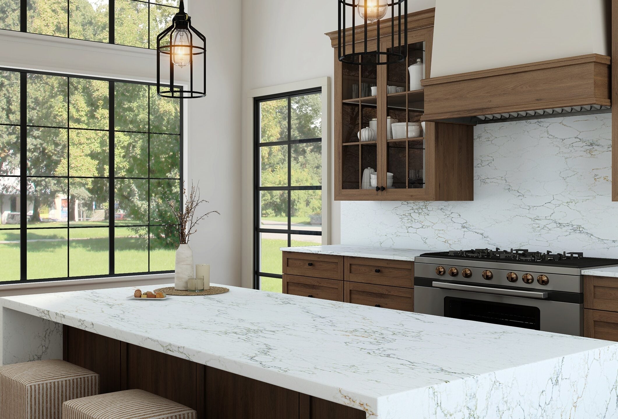 Blossom Mist by Pental Quartz available at Aqua Kitchen