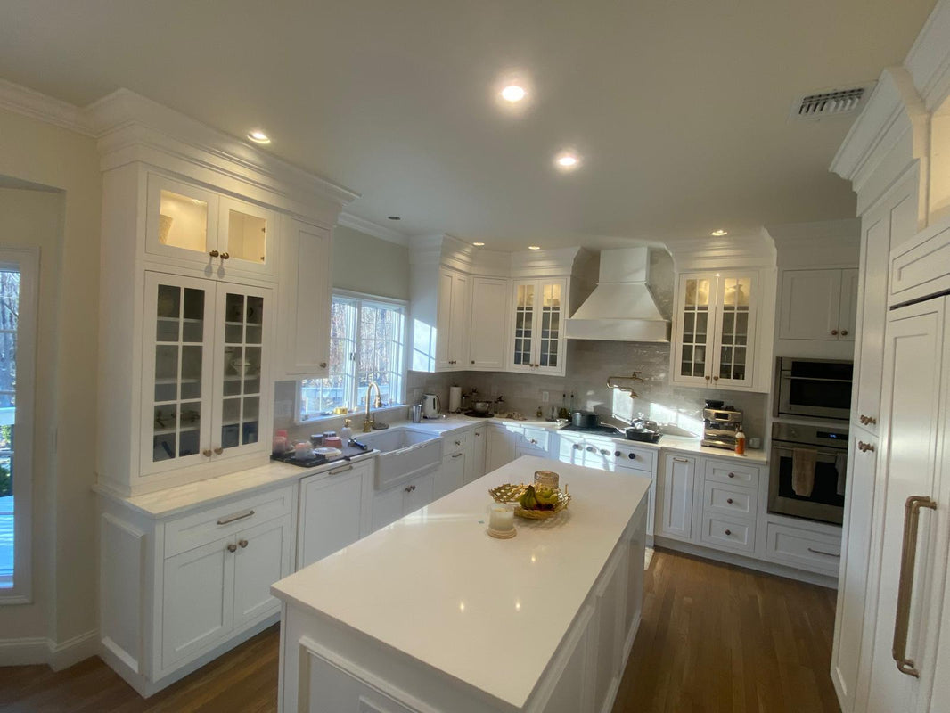 Bright White (M-08-SH) by Europly available at Aqua Kitchen