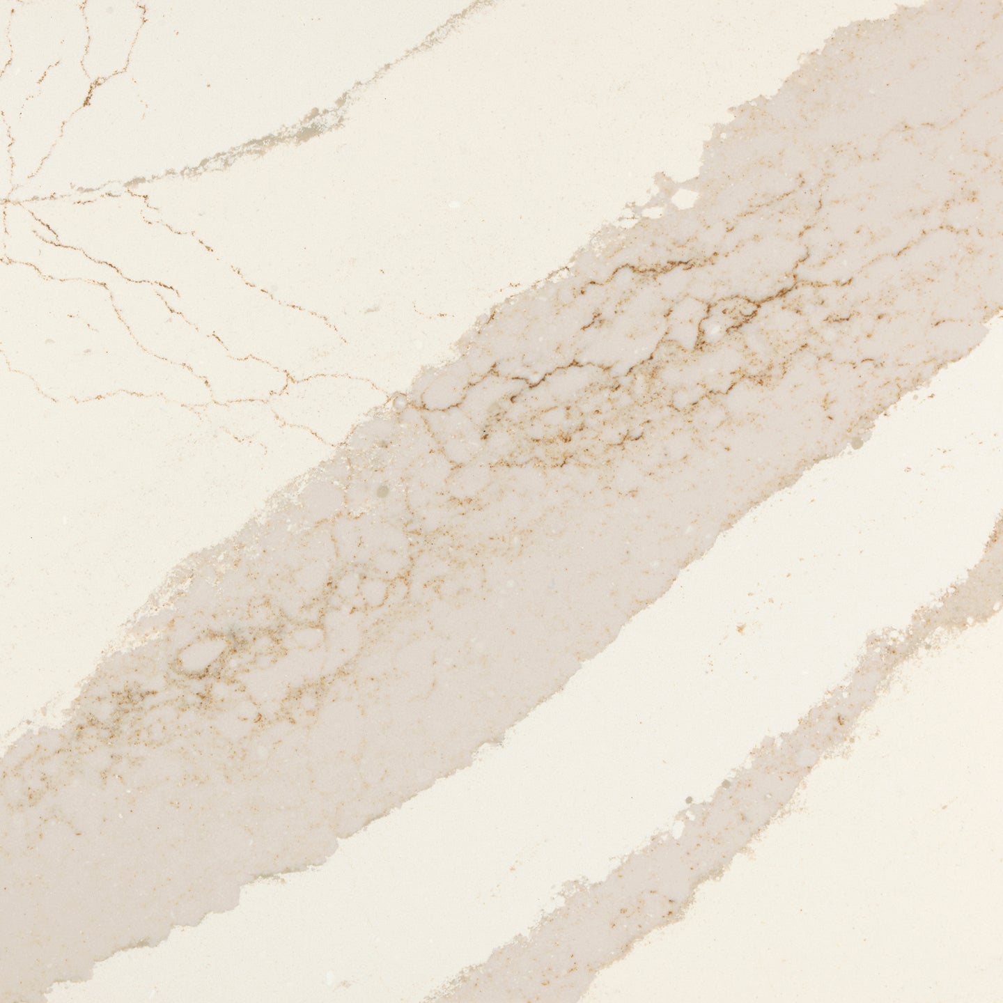 Brittanicca Gold Cool™ Quartz Sample by Cambria available at Aqua Kitchen