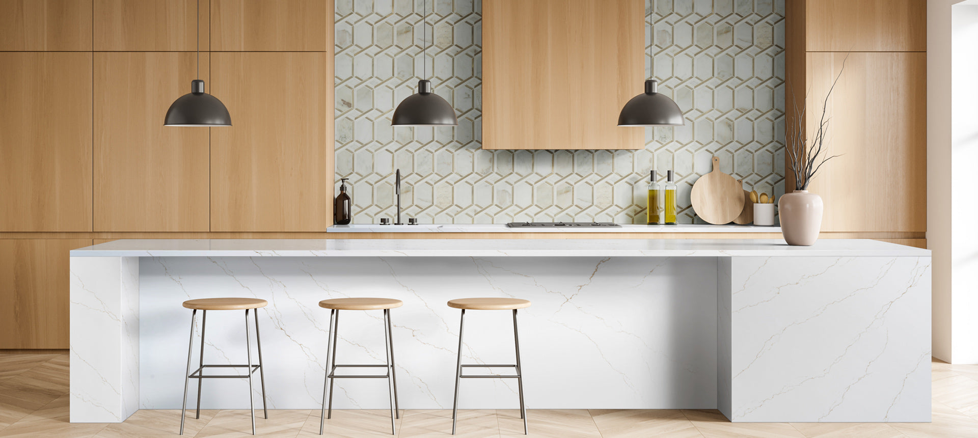 Calacata Gold Quartz Countertop Sale by Aqua Kitchen available at Aqua Kitchen