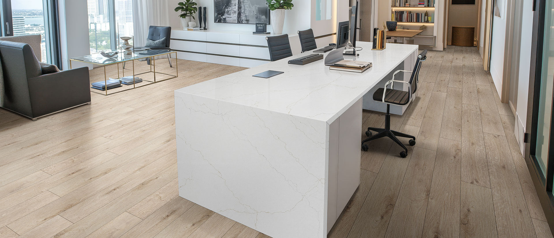 Calacatta Adonia by MSI Surfaces available at Aqua Kitchen