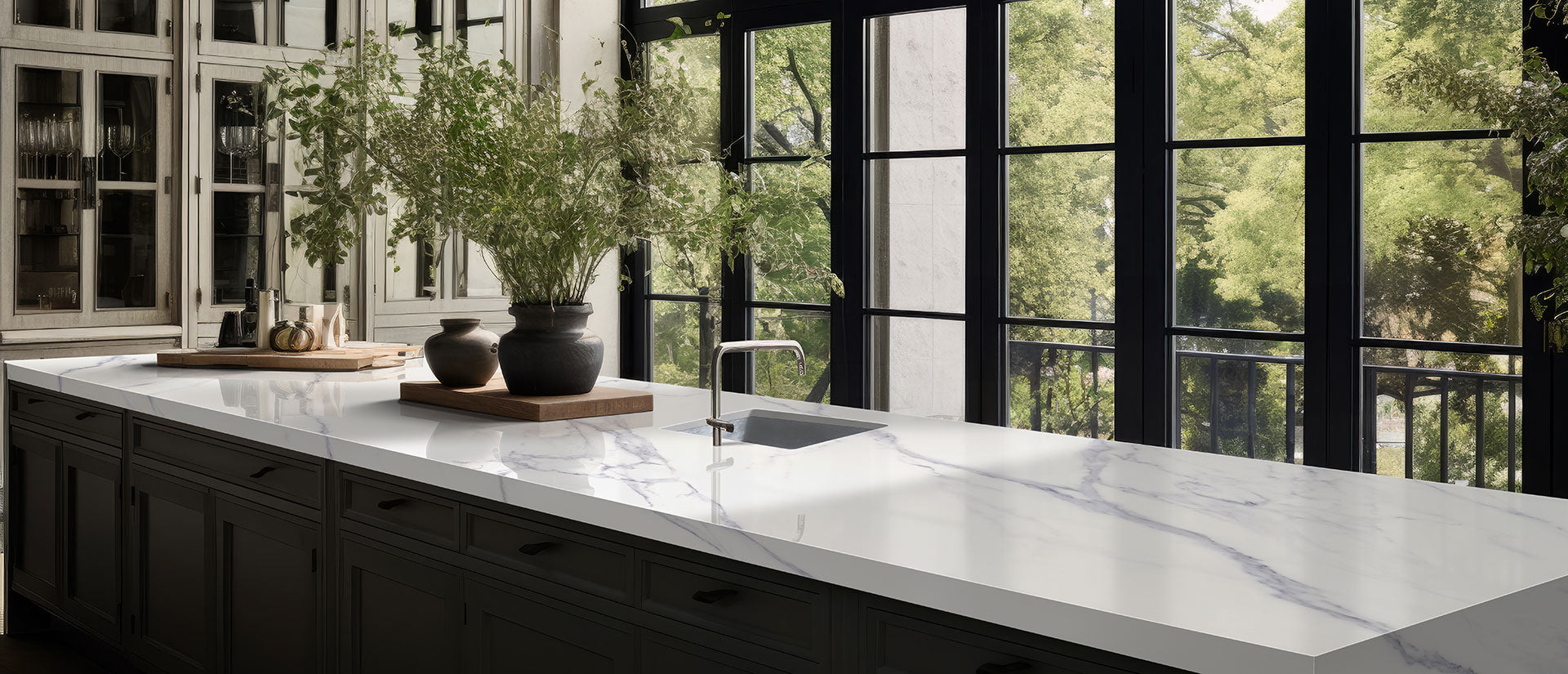 Calacatta Anava by MSI Surfaces available at Aqua Kitchen