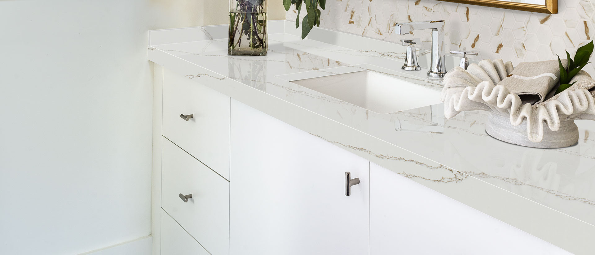 Calacatta Arno by MSI Surfaces available at Aqua Kitchen